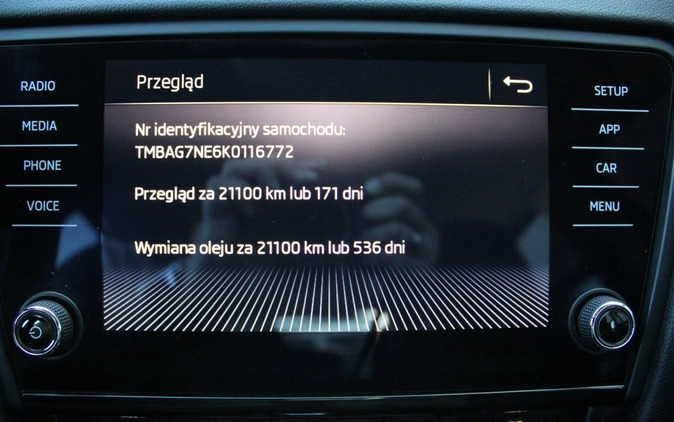 Skoda Octavia cena 49900 przebieg: 161819, rok produkcji 2019 z Drzewica małe 436